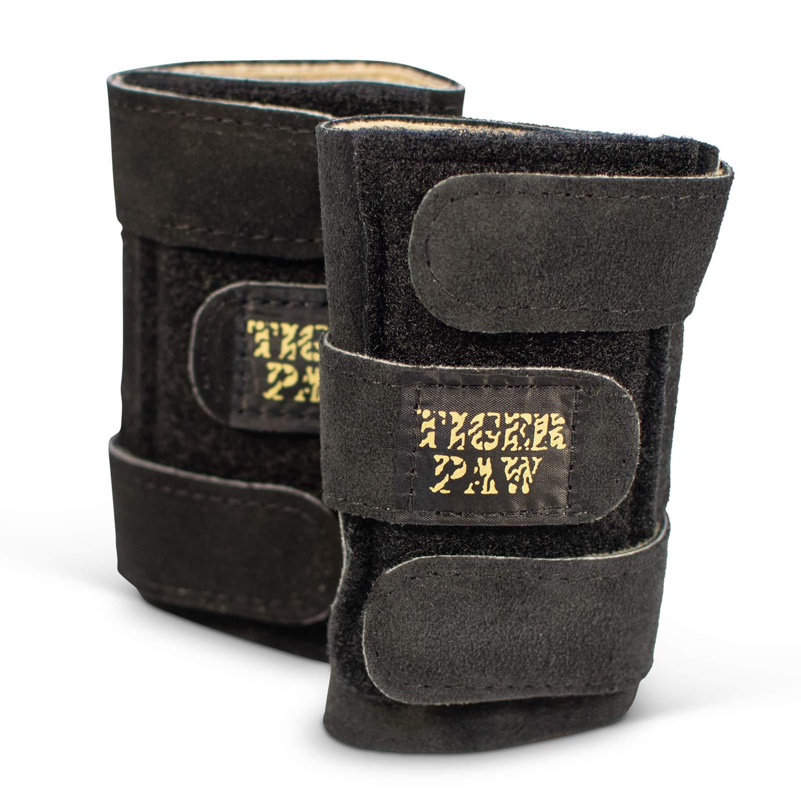 Tiger Paw Tiger Paw - Authentic Gymnastics Wrist Supports (1 Pair) - Original Competition Grade Gymnastics Grips, Wrist Support Braces - Men, Women Adjustable Gymnastics Wrist Support for Workouts - Black