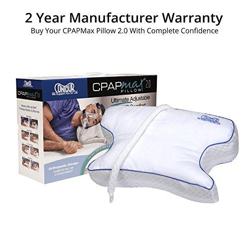 Contour Contour CPAPMax Pillow 2.0 w/Navy Pillowcase