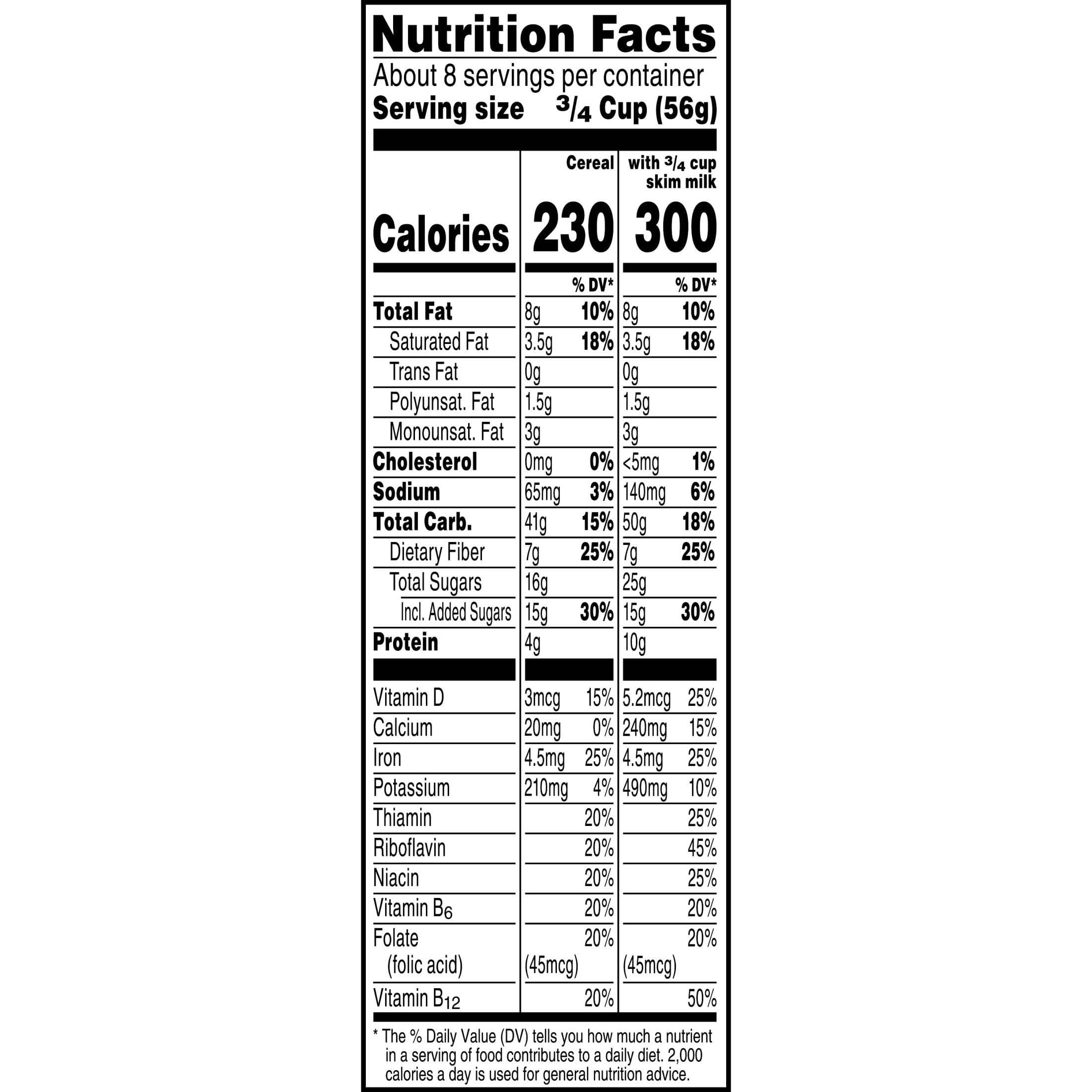 Cracklin\' Oat Bran Kellogg\'s Cracklin\' Oat Bran Breakfast Cereal, Fiber Cereal, Family Cereal, Original (3 Boxes)