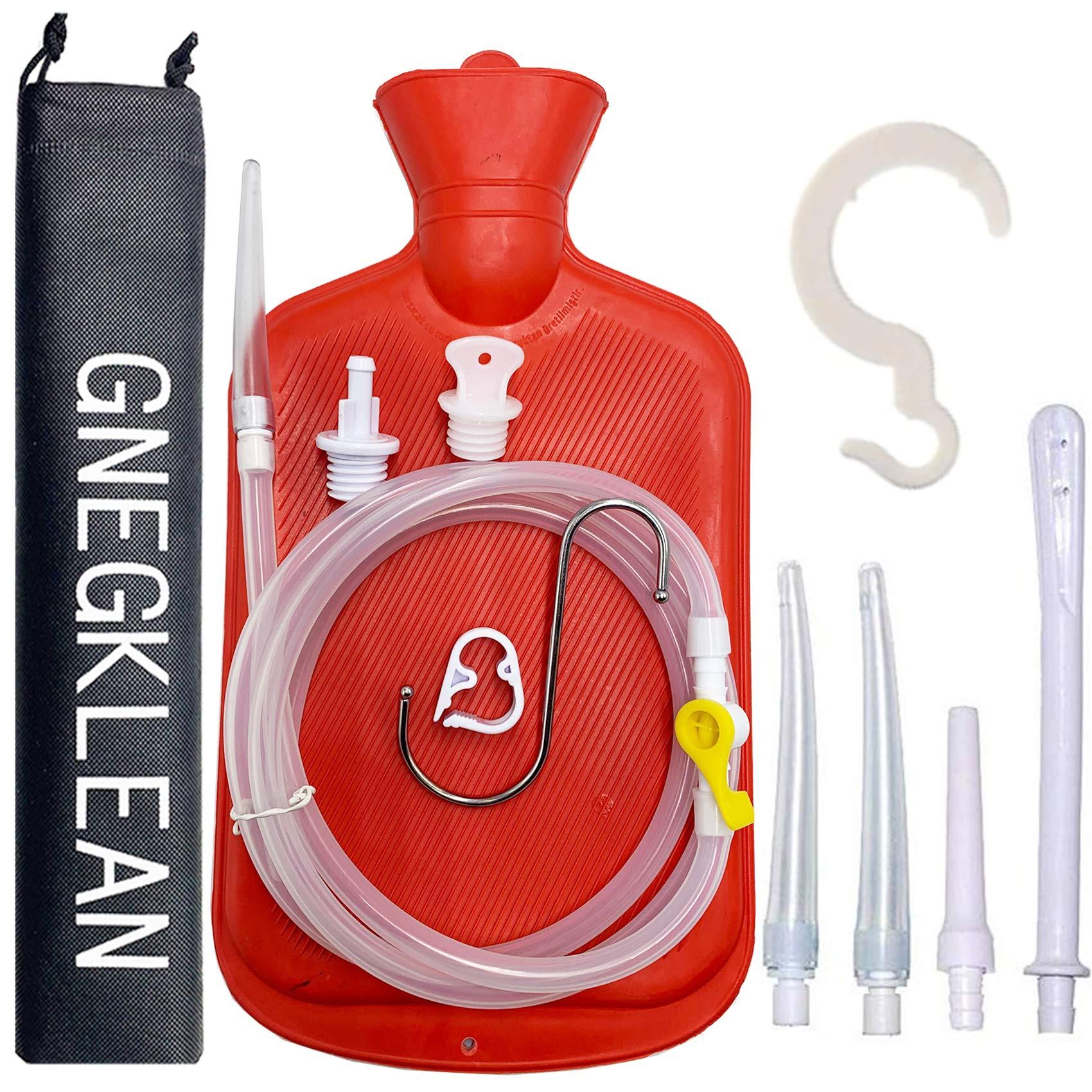GNEGKLEAN 1 Enema Bulb + Enema Bag