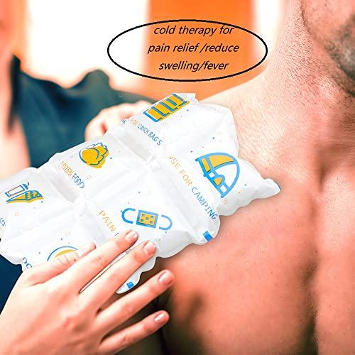 YouWeMed 36 Sheets Reusable Ice Packs for Coolers, Cold Pack for Shipping Food Cool Fresh, Freezer Ice Pack Long Lasting Cool Packs Keep Food Fresh Beverage Cold, Size 8.03\"x11.3\"