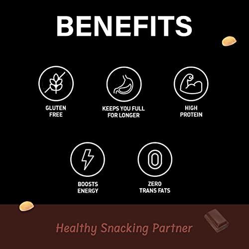 MYFITNESS PEANUT BUTTER MYFITNESS Peanut Butter Dark Chocolate Olympia Non-GMO Gluten-free No Preservative All Natural Ingredient High Protein Made with American Recipe (17.9 Ounce)