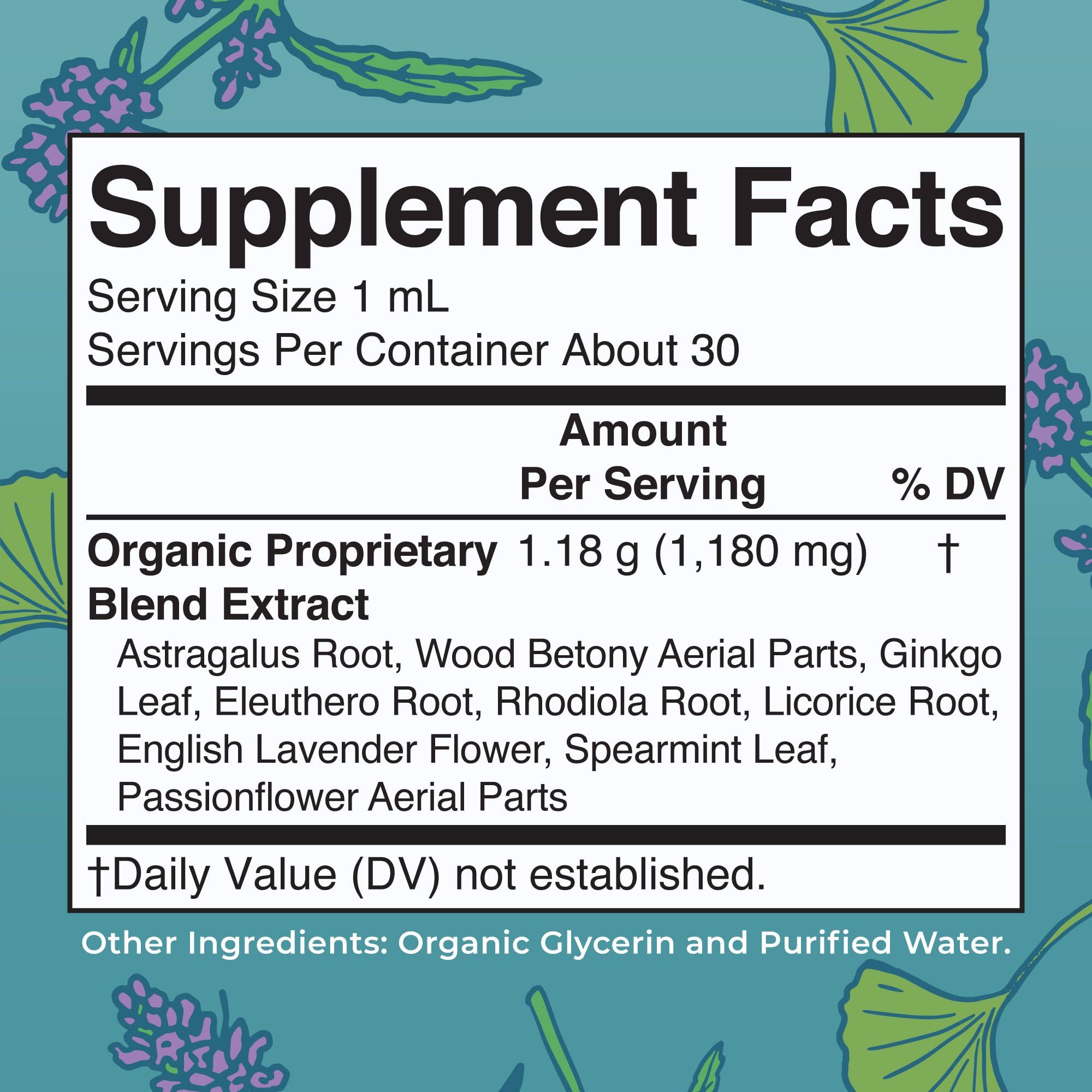 MaryRuth Organics MaryRuth Organics Kids Brain Supplements for Memory and Focus, USDA Organic Drops with Ginkgo Biloba, Rhodiola Root & Licorice Root, Focus & Attention, Calm, Vegan, Non-GMO, Gluten Free, 30 Servings