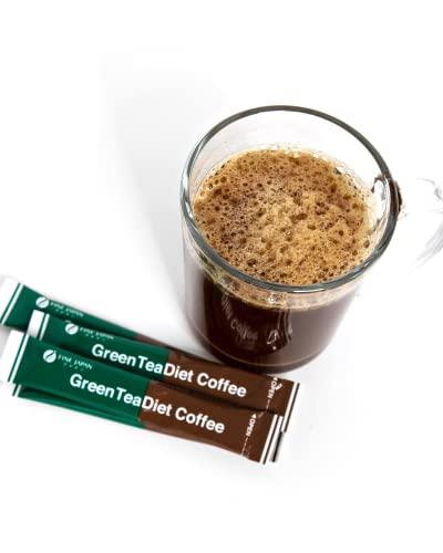 Fine USA Fine USA Green Tea & Coffee | Clean Energy & Focus | Boost Metabolism | Catechins & Chlorogenic Acid | Non-GMO | Drink Hot or Iced | 1.5g 30 Instant Packets