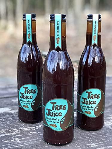 Tree Juice Maple Syrup Tree Juice Chocolate Maple Syrup | 100% Pure Grade A Maple Syrup | All Natural, Non GMO, Vegan, Gluten Free, Vegetarian, Paleo | 12 Ounce Bottle