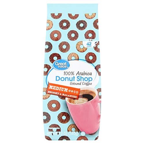 Great Value Great Value Donut Shop 100% Arabica Medium Roast Ground Coffee - 12 oz.