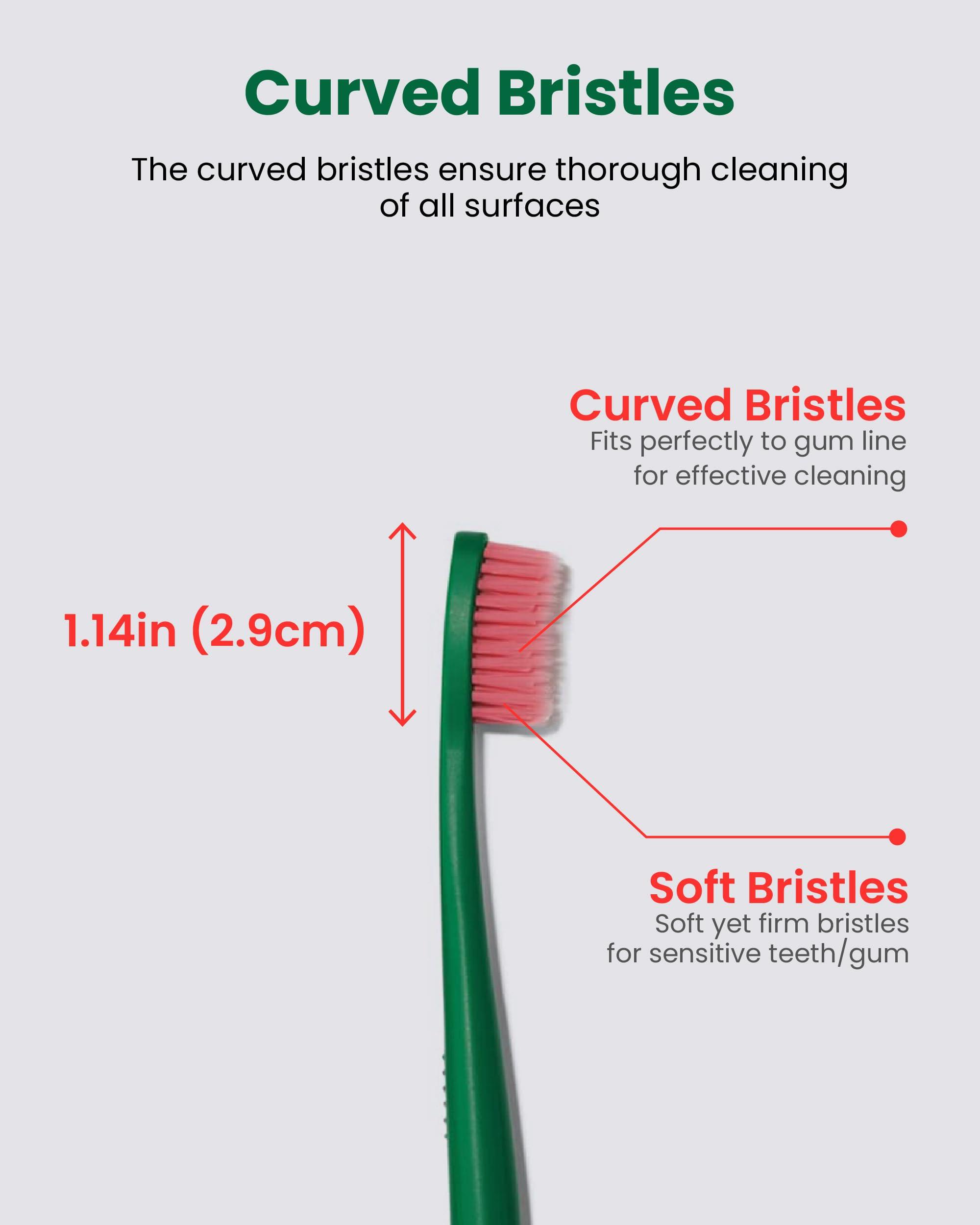 Euthymol Euthymol Original Toothpaste Pack of 5 and Regular Toothbrush Pack of 6 for Sensitive Teeth & Gum. Bad Breath, Cavity Prevention, Gentle, Quick Cleaning.