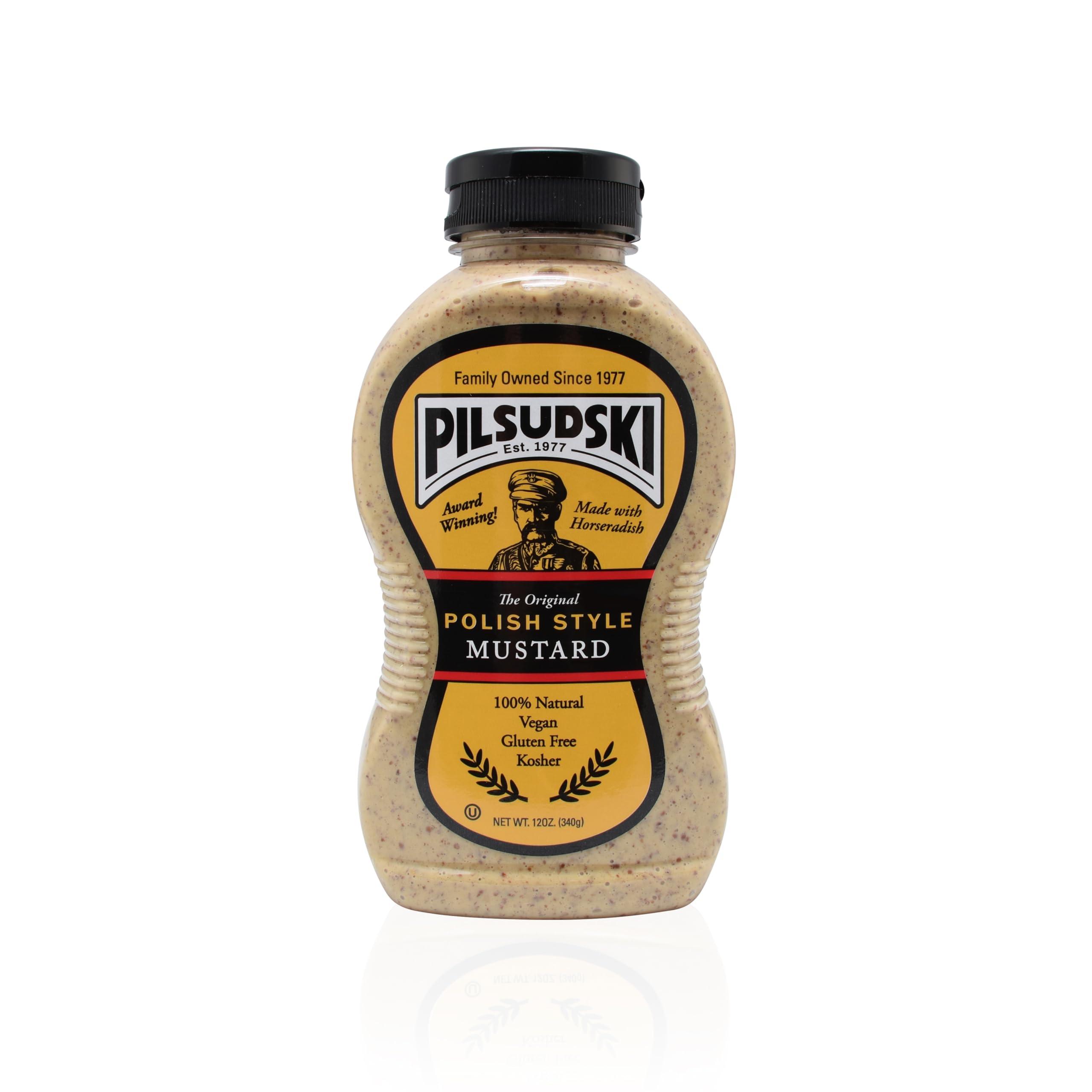 Pilsudski Brand Pilsudski\'s Brand Mustard - 12oz Squeeze Bottle, Perfect condiments for any dish (Polish Style, 1 pack)