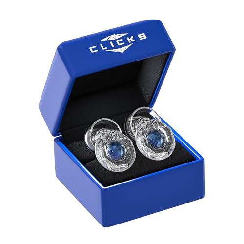 Eargasm Eargasm Clicks Earplugs - Reusable Noise Reduction Ear-Plugs with Customizable Gemstone Faceplates - Hearing Protection for Noise Sensitivity at Live Concerts, Motorcycles, Sports Events, Festivals