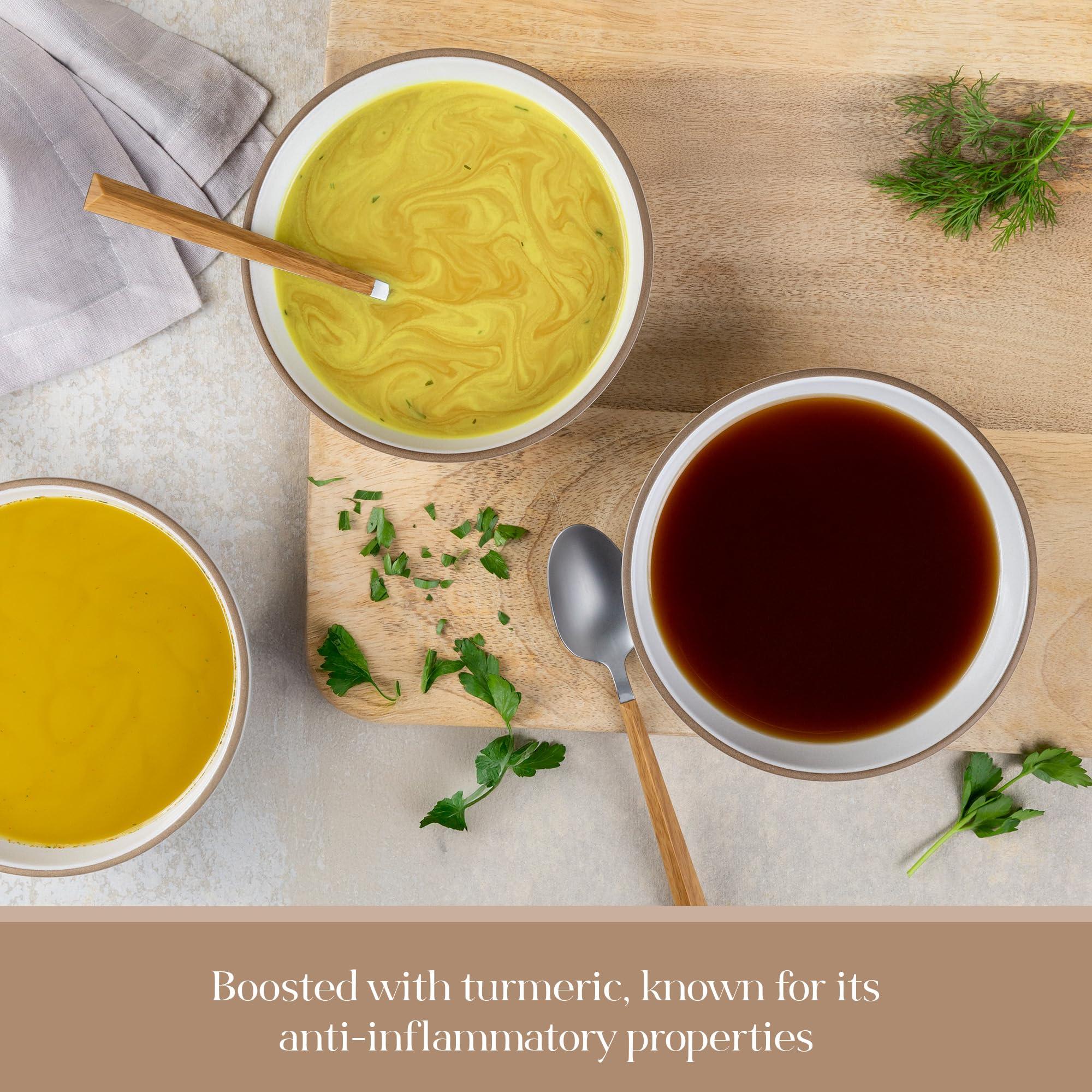 KROMA. Kroma Premium Grass Fed Beef Bone Broth, Dairy & Gluten Free Powder Mix with Collagen, Protein, Turmeric, & other Organic Ingredients, Promotes Gut Health & Healthy Skin, Hair & Nails, 10 Servings