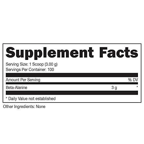 Bucked Up Bucked Up Beta Alanine 300mg Powder, Non-GMO, Gluten-Free, Unflavored (100 Servings)