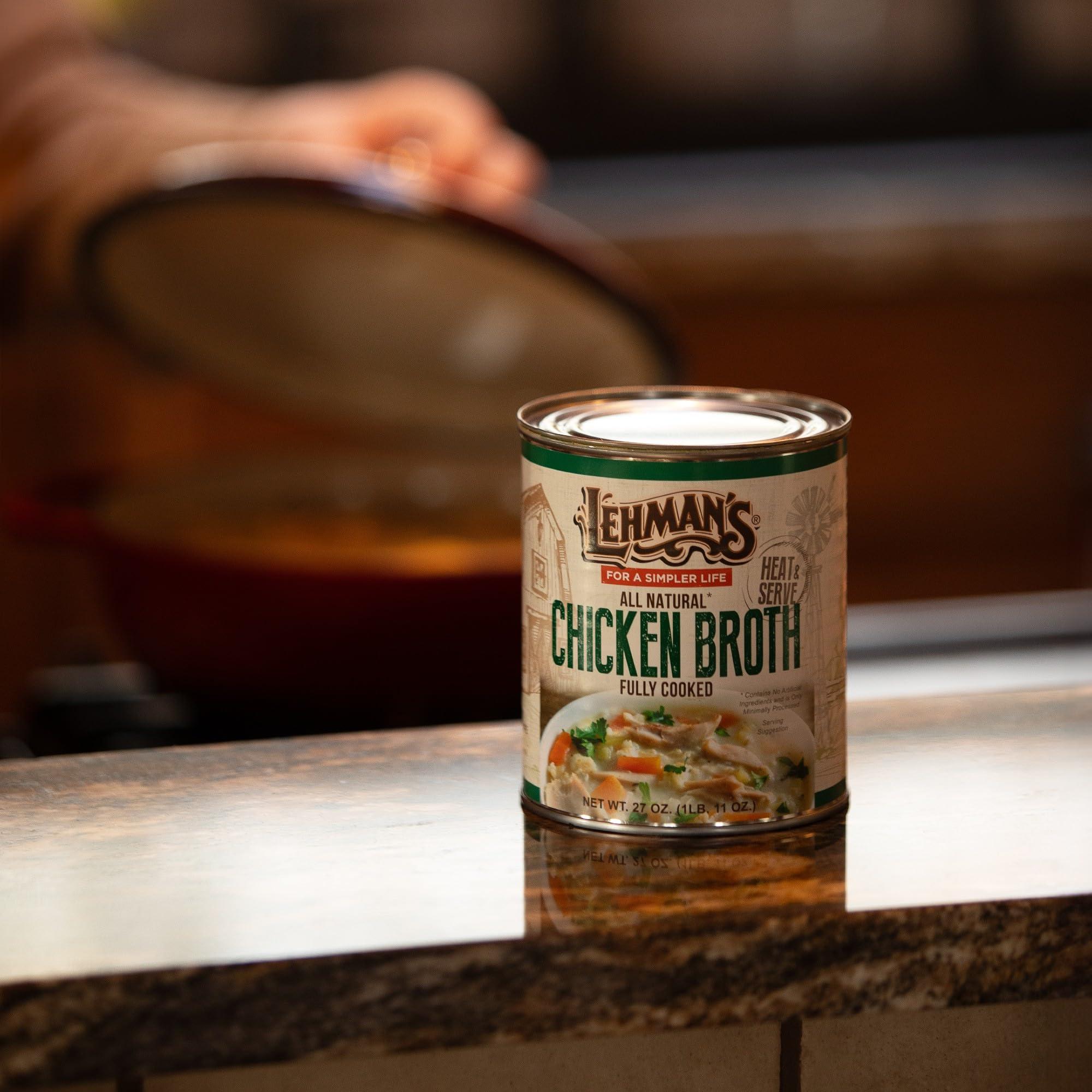 Lehman\'s Lehman\'s Canned Chicken Broth, One 27 ounce Can