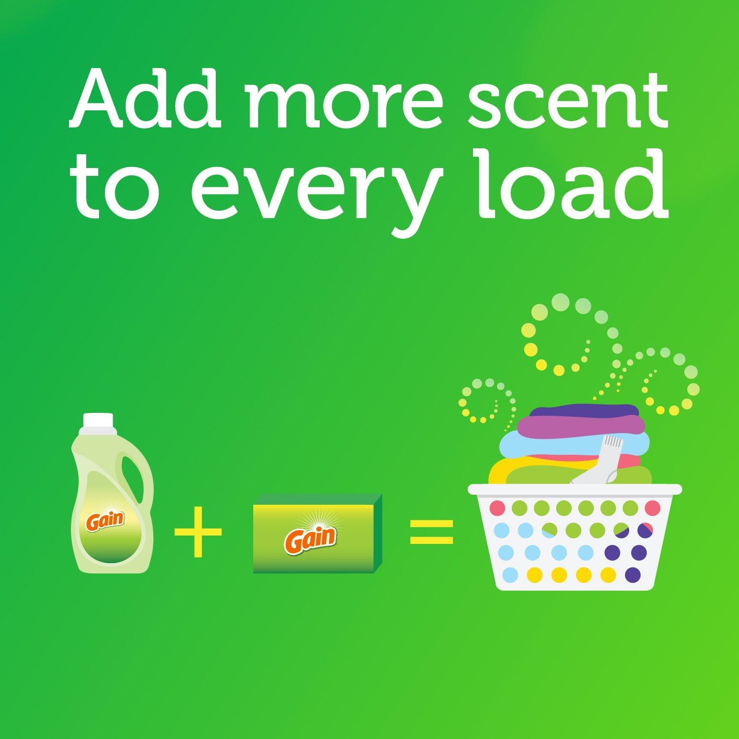 Gain Gain Powder Laundry Detergent for Regular and HE Washers, Original Scent, 137 ounces 133 loads