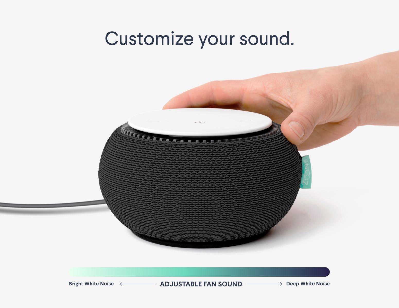 SNOOZ SNOOZ Original Charcoal White Noise Sound Machine and SNOOZ Go Travel Friendly and Portable Sound Machine - Bundle