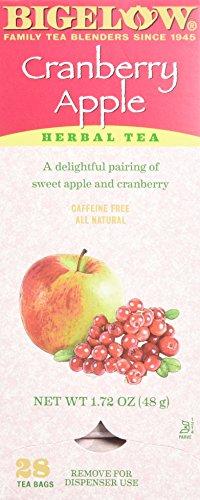 Bigelow Bigelow Cranberry Apple Herbal Tea Bags 28-Count Box (Pack of 1) Cranberry Apple Hibiscus Flavored Herbal Tea Bags All Natural Non-GMO