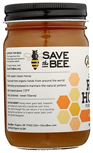 GloryBee GloryBee Clover Blossom Raw Organic Honey, 18 Ounce