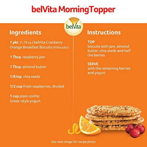 Belvita belVita Cranberry Orange Breakfast Biscuits,(5 Biscuits Per Pack)(Pack of 5)