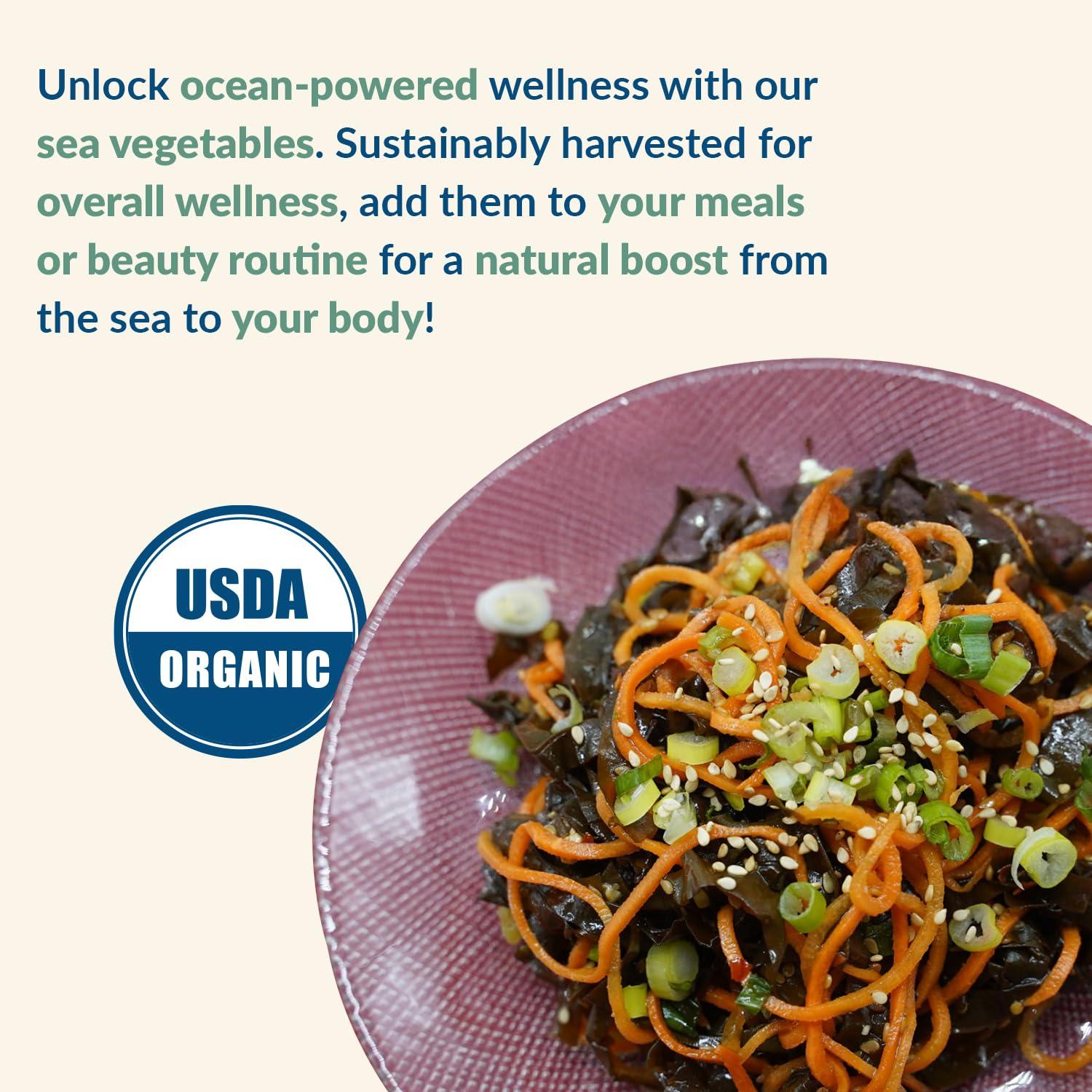 Maine Coast Sea Vegetables Maine Coast Sea Vegetables Dulse, Wild Atlantic Sea Vegetable, 2-Ounce Package (Pack of 6)