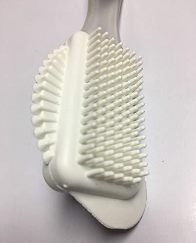 pedag Pedag Suede Shoe Cleaner Brush | German Made 4-Way Cleaning & Refreshing Brush for Suede Leather Products with Brass & Nylon Bristles | Nylon and Metal