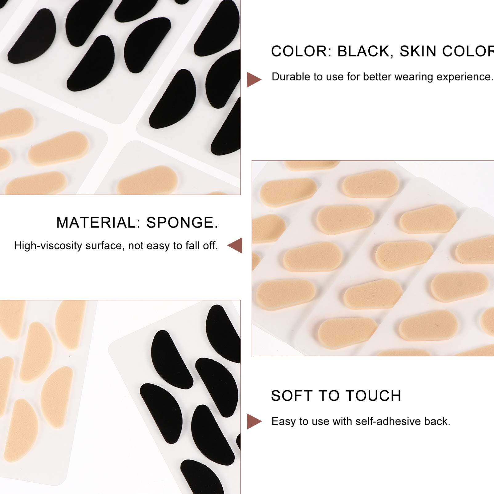 Healifty 20 Sheets Non-Slip Eye and Nose Stickers Glasses Supplies Practical Nose Pad Nose Patch Nasal Stick Anti-Skid Nose Pad Glasses Accessory Eyeglasses Nose Pad Non-Slipping Nose Pads