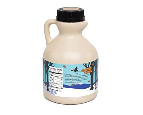 Barred Woods Maple Products Pure Vermont Organic Maple Syrup - One Pint Jug (16 oz) - Grade A Dark Robust (Former Grade B)