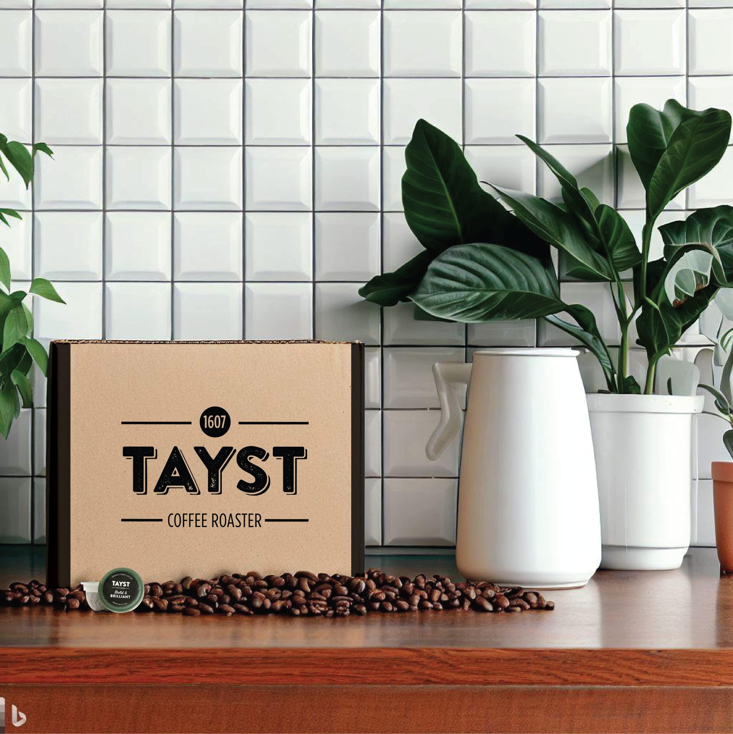 Tayst Coffee Roaster Tayst Coffee Pods, Medium & Heroic Medium Roast, K Cups Compatible with Keurig Coffee Maker, Sustainable Single Serve, Pack of 240