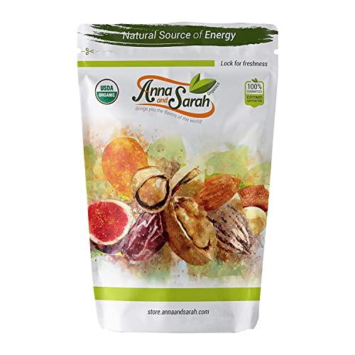 Anna and Sarah Anna and Sarah Organic Sweet Apricot Kernels 16 oz, 100% Natural Whole Raw Apricot Seeds, Sun Dried, Gourmet Ingredients, Spices and Seasonings for Cooking, Large Size Bulk in Resealable Bag
