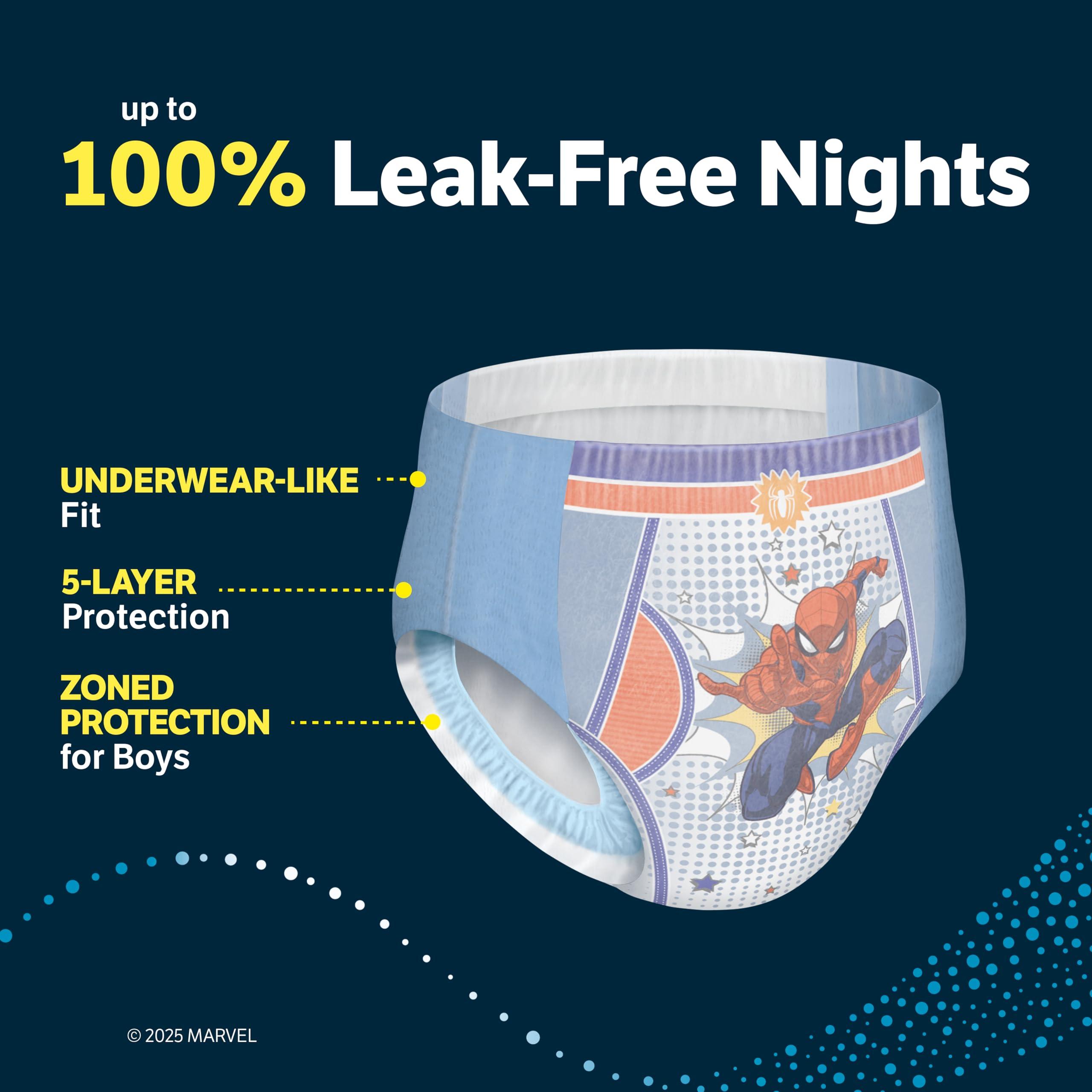 GoodNites Goodnites and Wipes Bundle: Goodnites Underwear for Boys, Extra Small, 44ct & Huggies Natural Care Sensitive Wipes, Unscented, 12 Flip-Top Packs (768 Wipes Total) (Packaging May Vary)