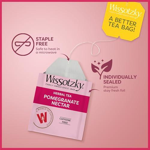 Wissotzky Tea Wissotzky Pomegranate Herbal Tea, 20 Tea Bags | Antioxidant Rich | Caffeine Free Tea (1)