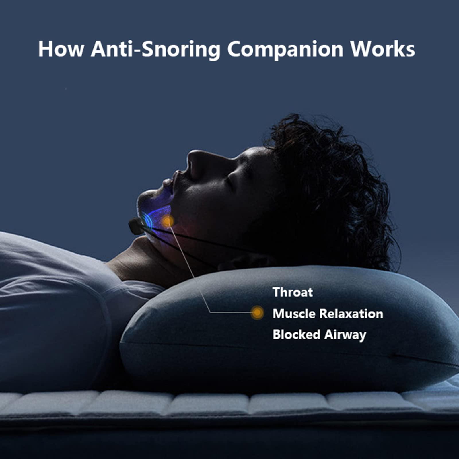 Walkervo Smart Anti Snoring Device Electric Stop Machine Automatic Laryngeal Snoring Device for Men And Women Snoring Aid Smart Snore Stopper Sleeping Aid Snoring Solution