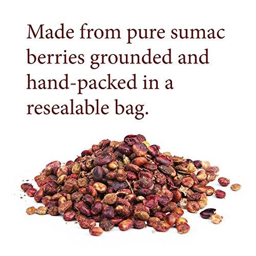 The Spice Way The Spice Way - Pure 100% Sumac, No Salt, no GMO, no Irradiation, Spice Seasoning Powder 8 oz (resealable bag) (Sumak)