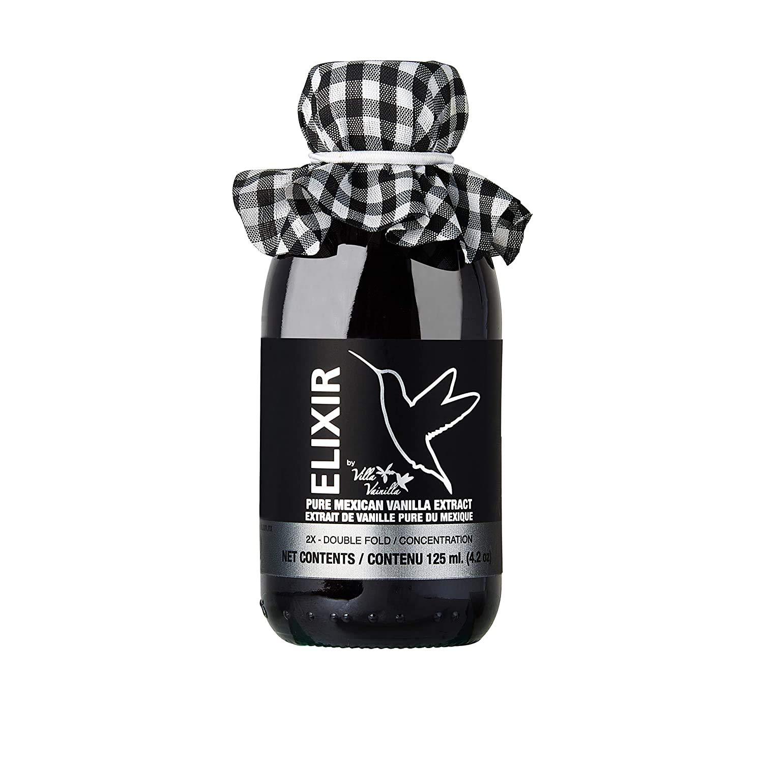 Villa Vainilla Villa Vainilla Pure Vanilla Extract - Elixir Premium Mexican Vanilla | All Natural Pure Vanilla Extract | For Chefs and Home Cooking | Perfect for Baking, Dessert Making | Vanilla Extracto | 4.2 oz