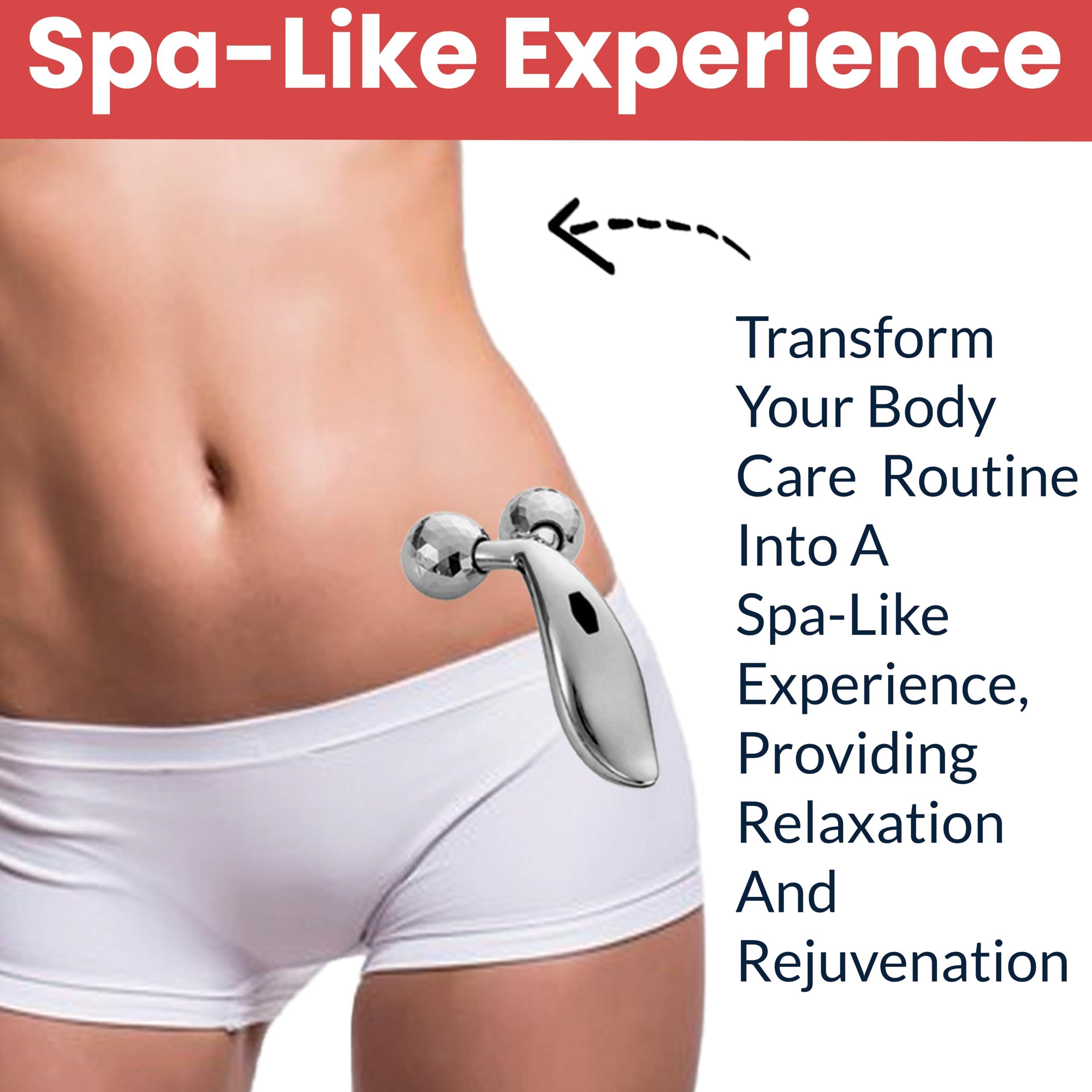 Temperia Temperia 3d Manual Face Massager For Women | Facial Massager & Face Roller For Glowing Skin | Self Care Product | Body Massage Tool, Silver