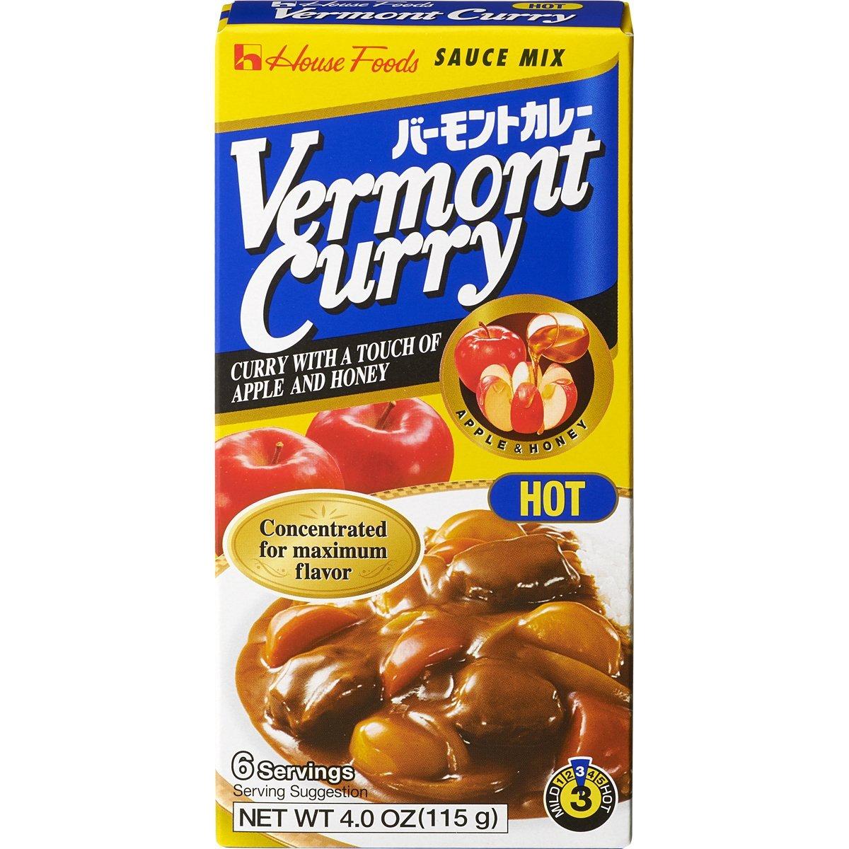 House Foods House Foods Vermont Curry, Hot, 4.4 oz Boxes, 10 pk
