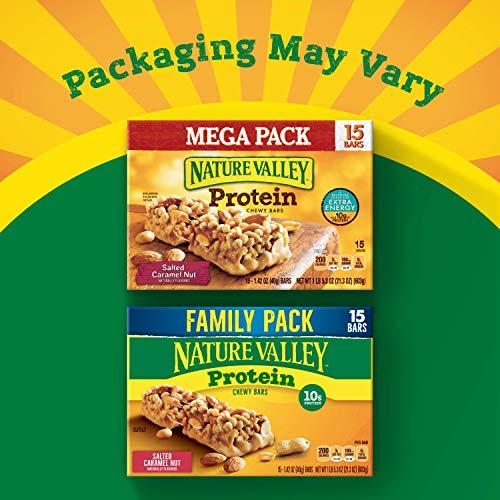 Nature Valley Nature Valley Chewy Protein Granola Bars, Salted Caramel Nut, 15 bars (Pack of 6)