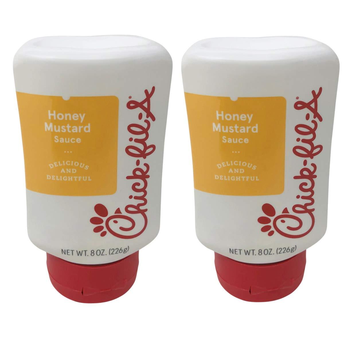 Chick-Fil-A Chick-Fil-A Sauce 8 oz. Squeeze Bottle 2 Pack- Resealable Container for Dipping, Drizzling, and Marinades (Honey Mustard)