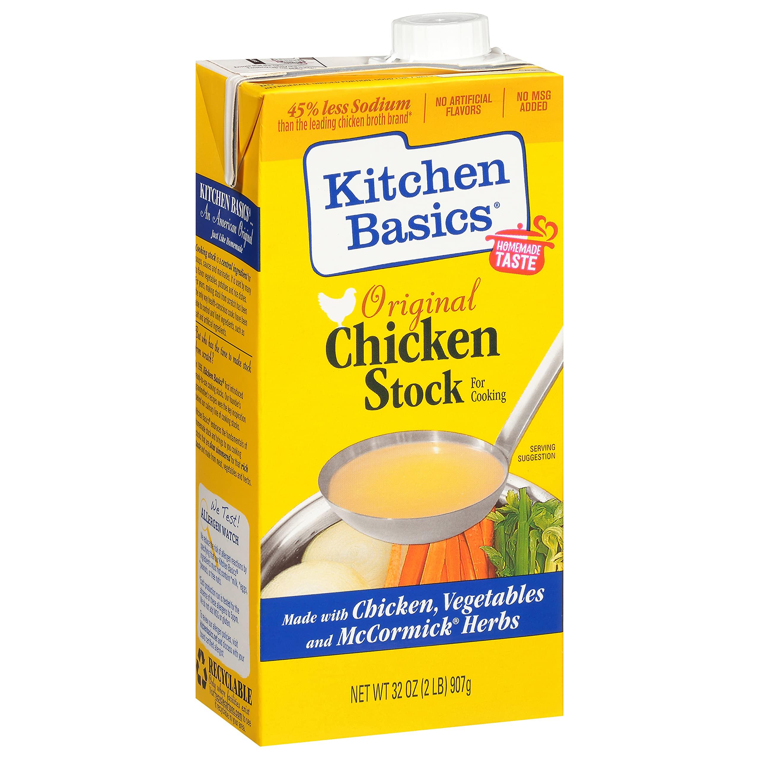 Kitchen Basics Kitchen Basics Original Chicken Stock, 32 oz | No Artificial Flavors, Gluten Free, No MSG added|