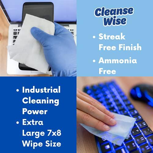 Cleanse Wise Cleanse Wise Electronic Cleaning Wipes 100 Ct, White (CL100TAL)
