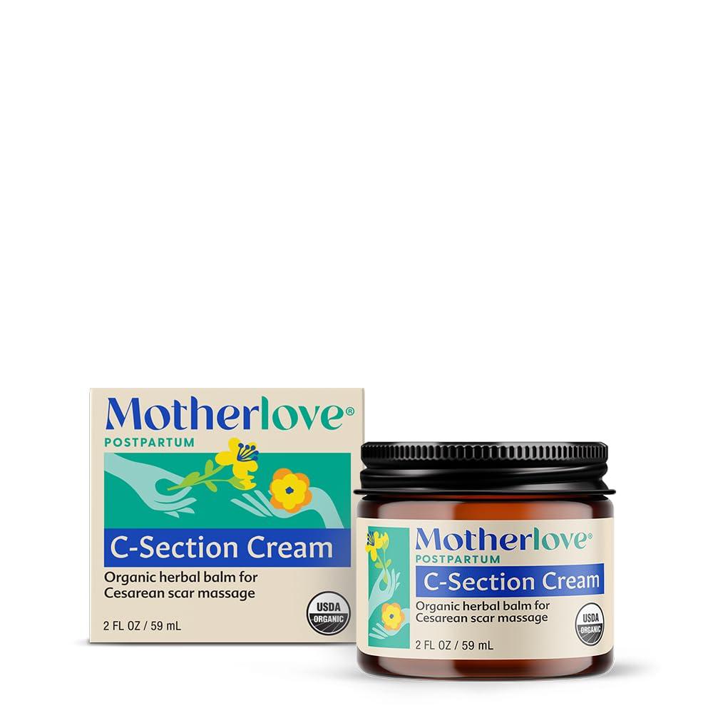 Motherlove Motherlove C-Section Cream (2 oz) Organic Herbal Balm for Cesarean Scar Massage