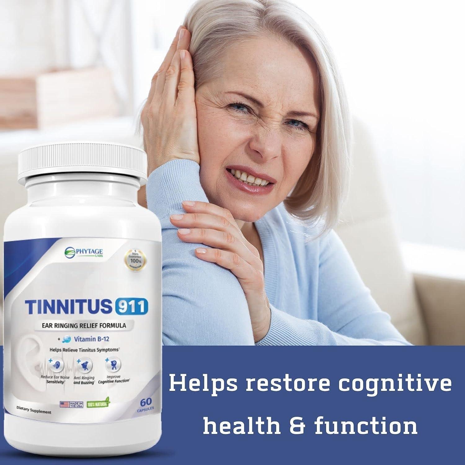 Phytage Labs Phytage Labs Tinnitus 911 - Tinnitus Relief Supplement - Ear Ringing Relief - 2 Pack