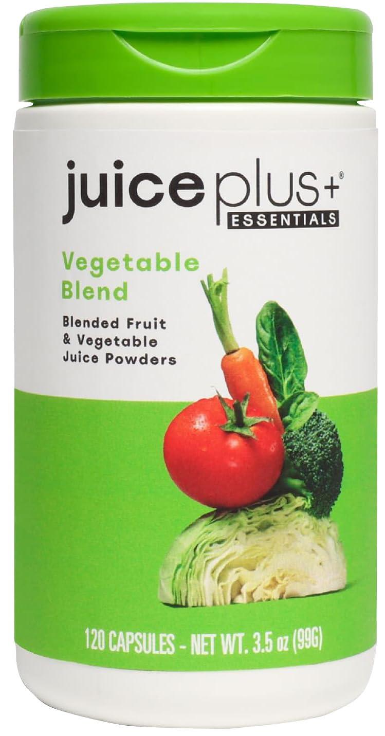 Juice Plus+ Juice Plus+ Vegetable Blend - Whole Food Vegetable Powder in Convenient Capsules - Includes Nutrients from Spinach, Kale, Broccoli, Carrot, Garlic and More - Vegan, Non-GMO - 120 Capsules