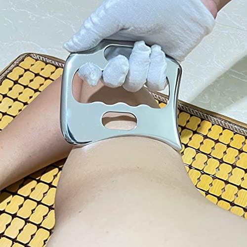 FORQOQO FORQOQO Stainless Steel Gua Sha Set (6PCS) IASTM Tool Muscle Scraper for Soft Tissue Therapy and Reduce Arms,Legs,Back, Shoulder Muscle Pain(6 Set)