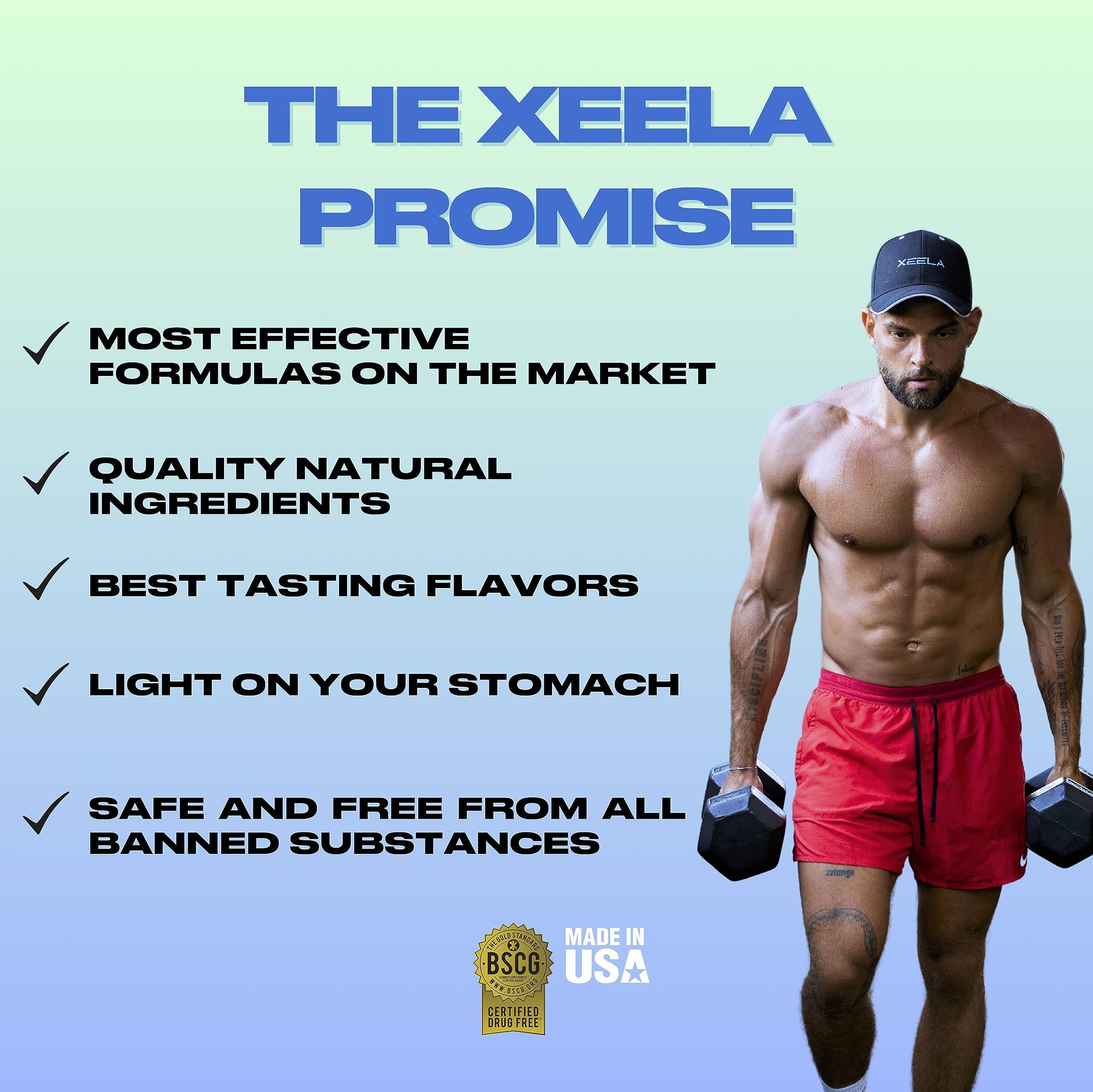 XEELA XEELA Plant Based Vegan Protein Powder - Independently Tested - 25g High Protein, Pea Protein for Men & Women - Vitamins & Minerals, Non GMO, Dairy & Gluten Free, LowCarb & LowFat (Banana Split)
