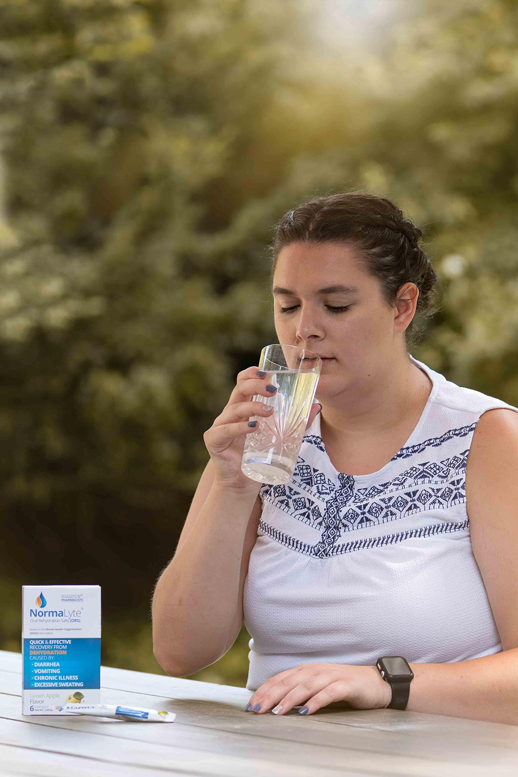 NormaLyte NormaLyte Oral Rehydration Salts- Combo of 2 Flavours- Apple & Pure Each Pack of 6 | Low Sugar Energy Supplements, Electrolyte Powder Packets for Hydration |Vegan, Dehydration