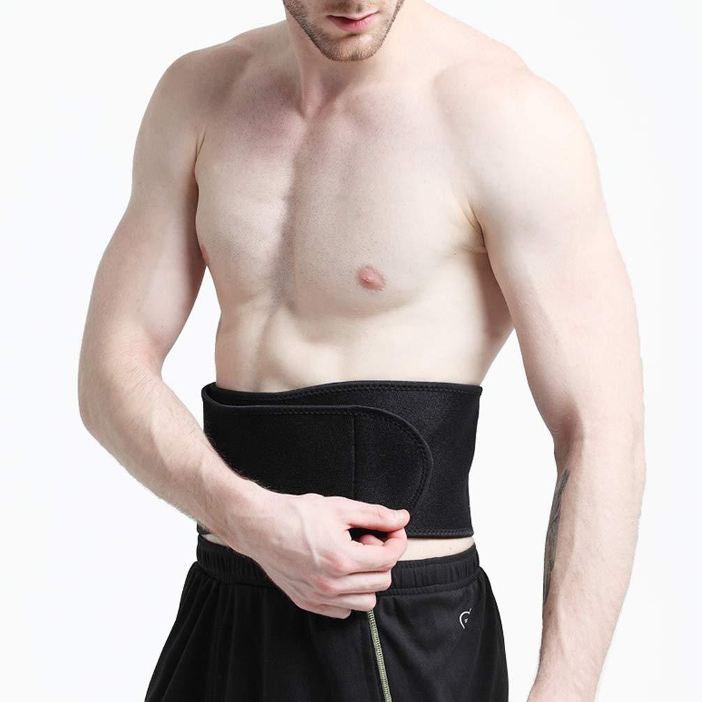 Healifty Self Heating Back Brace Elastic Infared Heating Pad Lower Back Support Girdle Massage Waist Wrap Back Braces for Magnetic Back Belt Magnetic Mount Waist Support