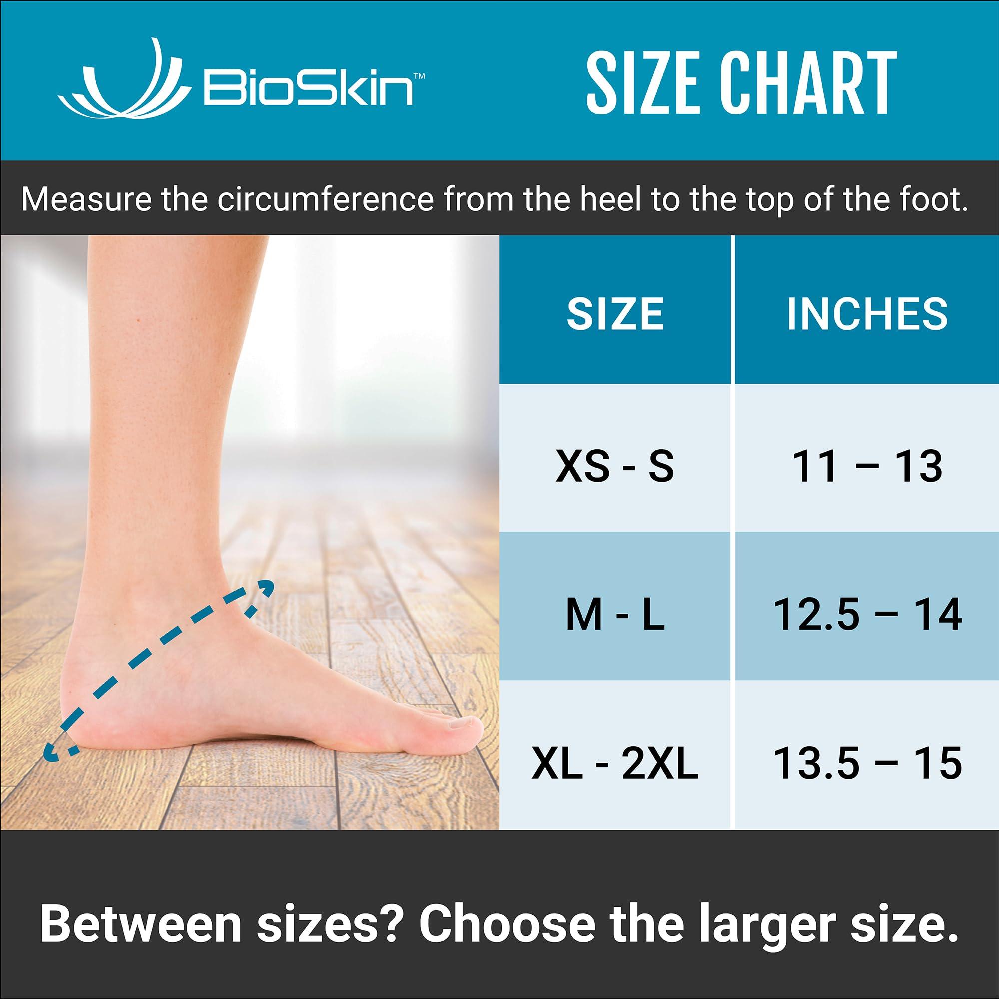 BIOSKIN BioSkin Ankle Wrap Compression Brace - Ankle Support Brace for Post-Op Foot or Ankle Surgery, Sprained Ankle, For Women and Men, HSA or FSA Eligible