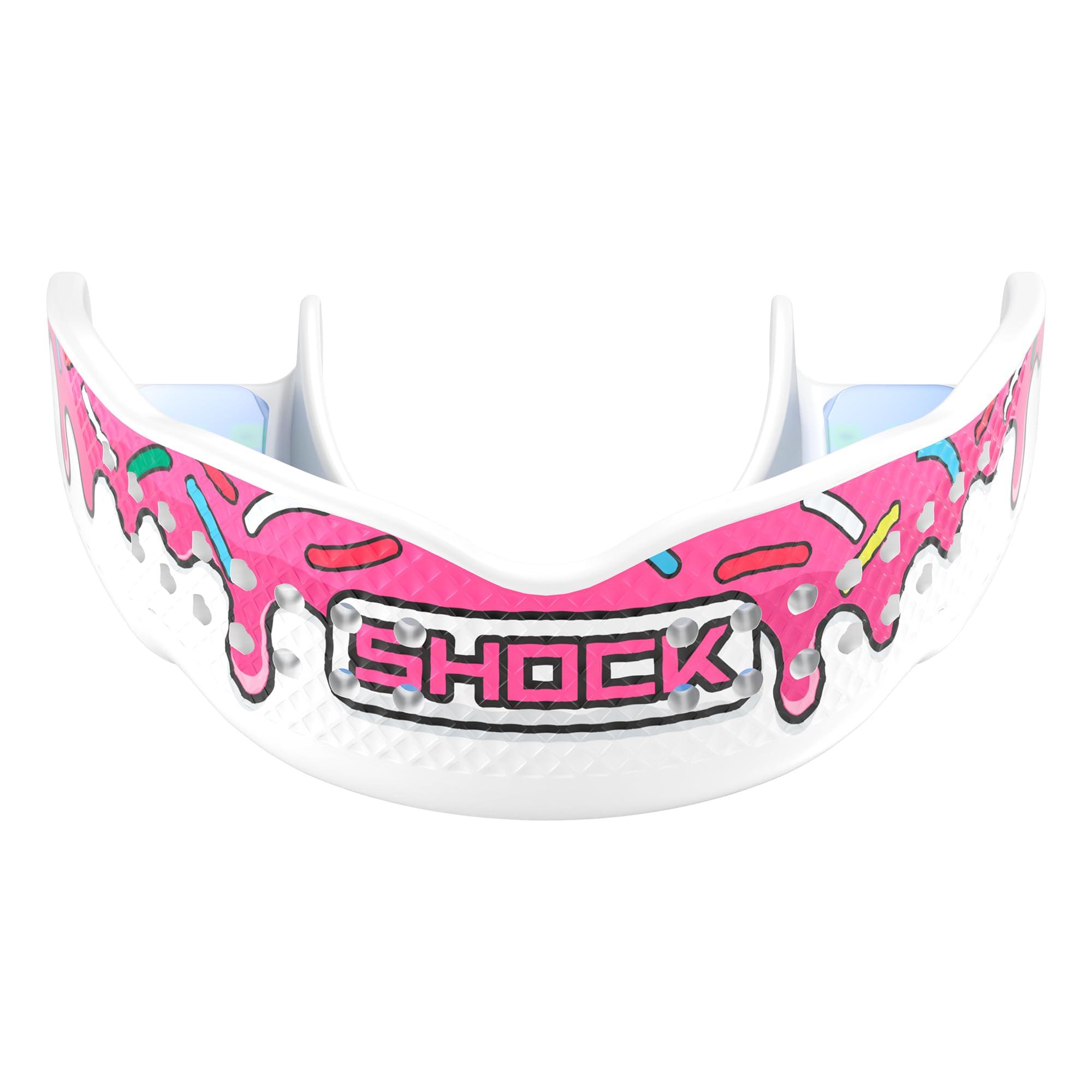 Shock Doctor Shock Doctor Mouth Guard - Sports Mouth Guard for Football Mouth Guards, Breathable Low Profile Custom Fit for Basketball, Lacrosse, Hockey & More