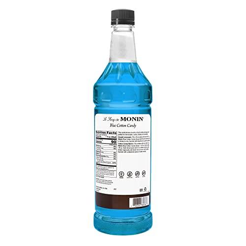 Monin Monin Blue Cotton Candy Syrup 1 ltr plastic bottle