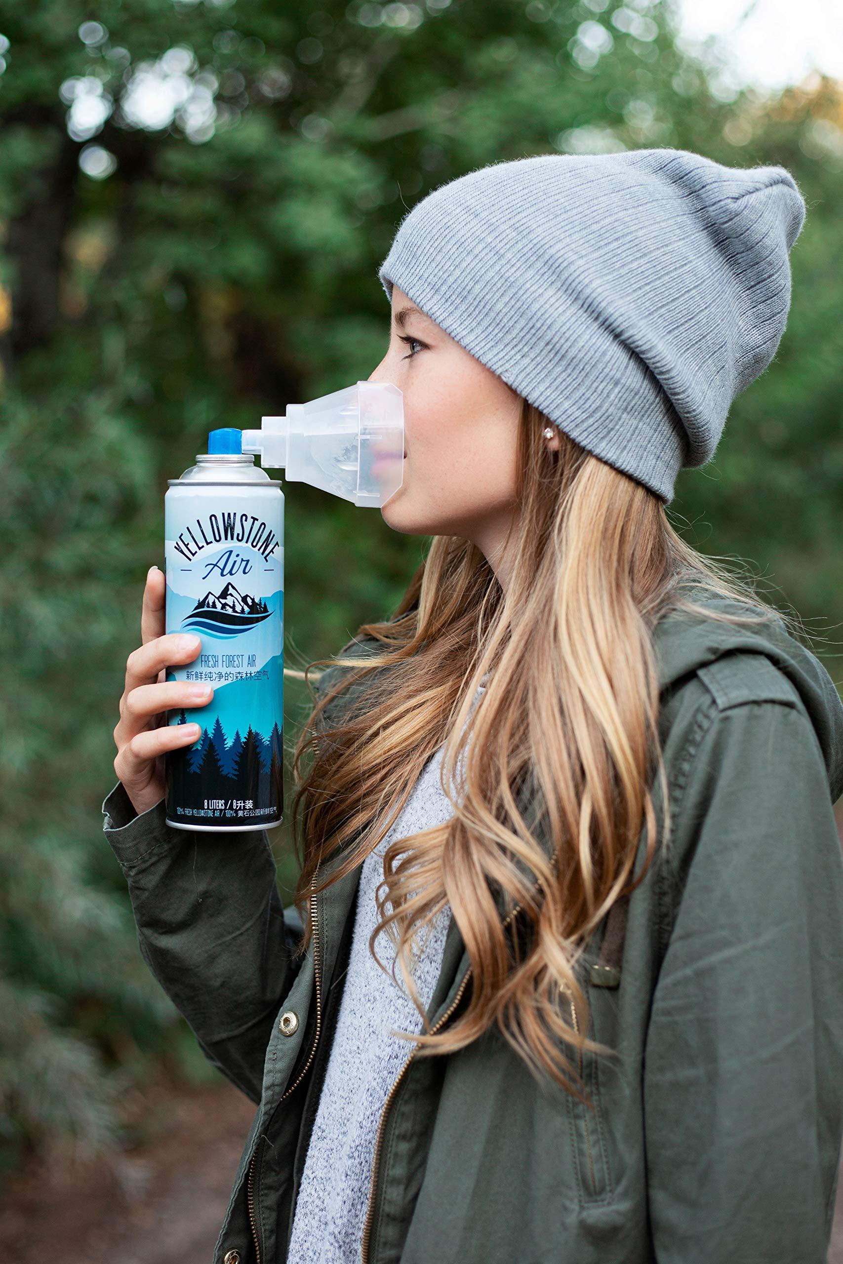 Yellowstone Air Corporation Fresh Forest Air - Yellowstone Air - 8 Liter - 100% Pure and Clean Mountain Air from Yellowstone - Canned Bottled Air