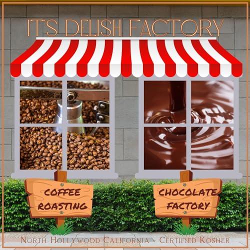 It's Delish Dark Chocolate Covered Espresso Beans - by It\'s Delish, 3 Lbs Bulk | Coffee Lovers Snack | Gourmet Chocolates Candy Snacks | Made in USA, Vegan, Kosher